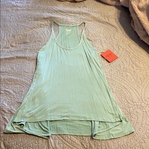 Sea foam green flowy tank